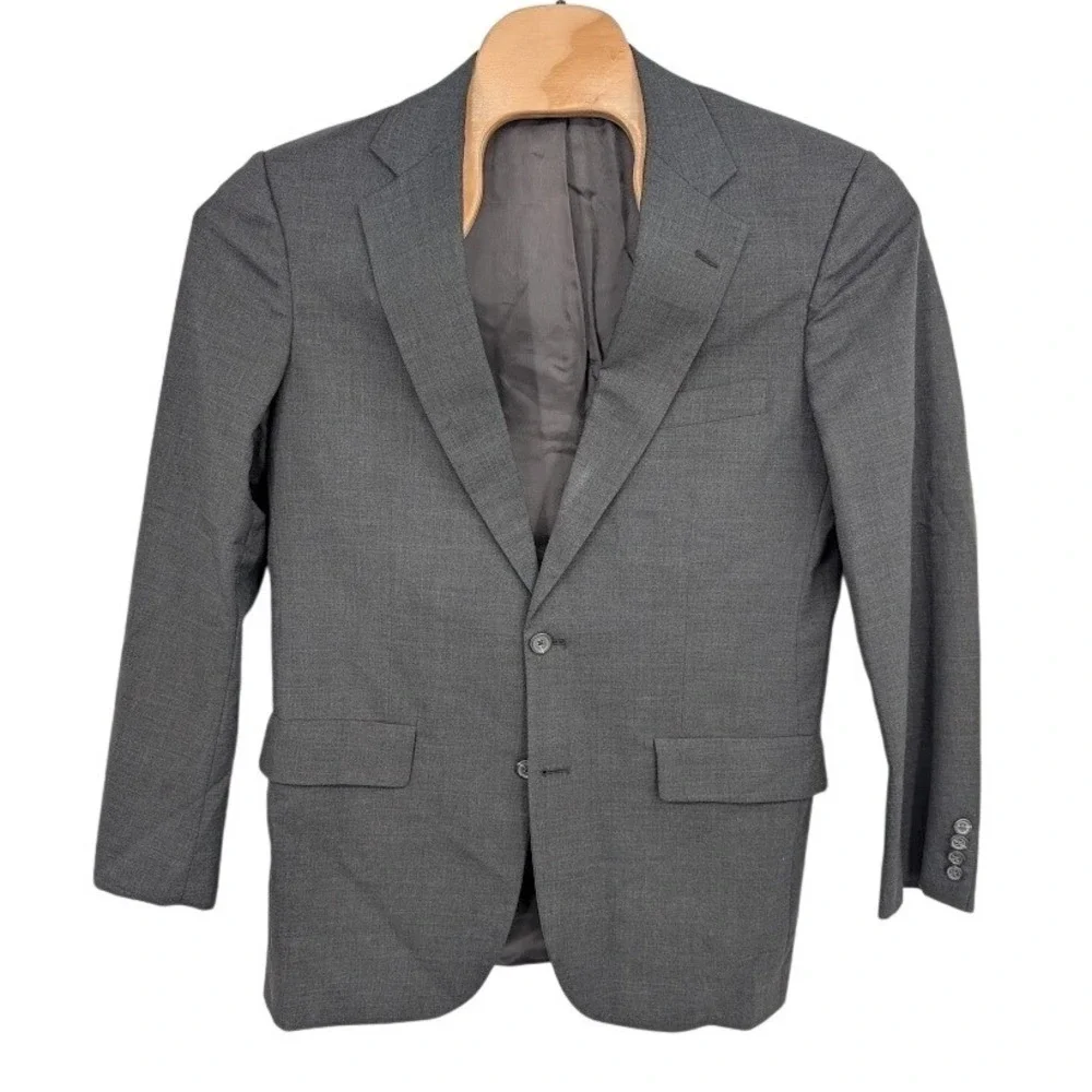 Brooks Brothers‎ Brooks Ease Gray Wool Blazer and Pants set 39 Long